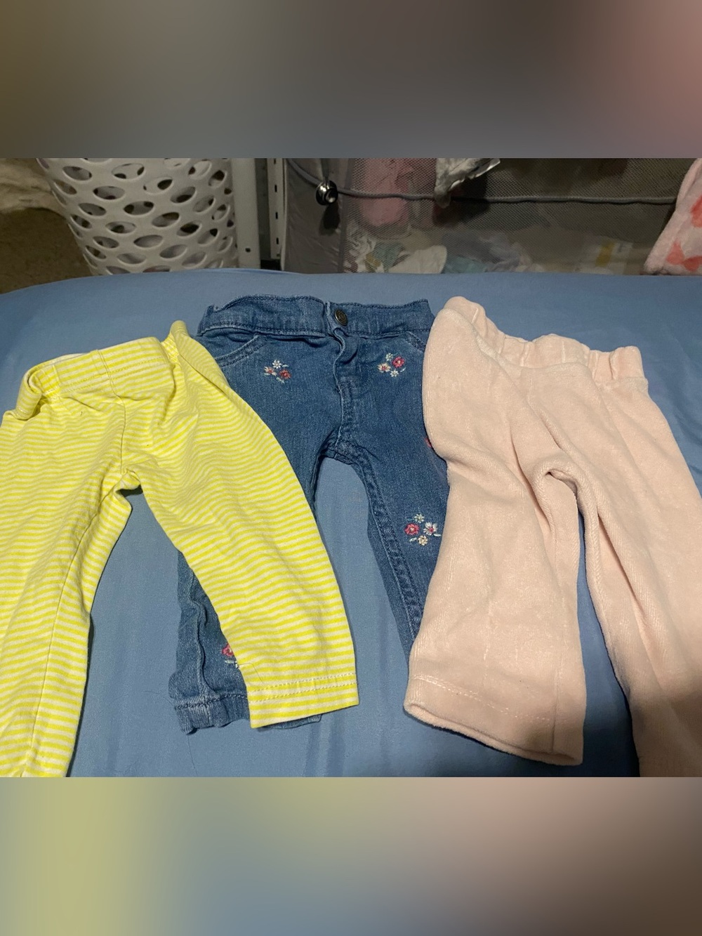 Carter's Girls Mixed 3-Pack Bottoms - Yellow, Denim, Pink